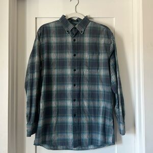 Blue / Gray Pendleton Somerset Button Down Flannel Men’s Medium